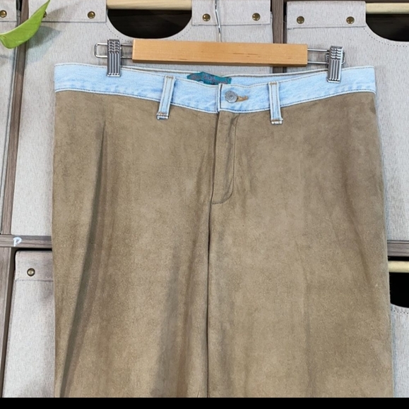 Patty shelabarger suede & denim pants VINTAGE - Picture 15 of 15